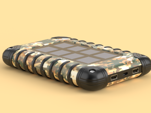 Solar Charger Power Bank 3D Модель