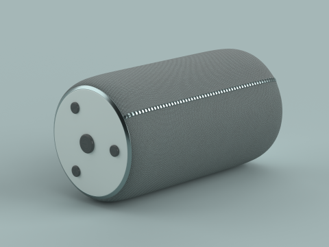 Portable Bluetooth Speaker Green 3D Model