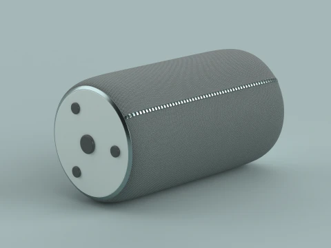 Przenośny głośnik Bluetooth Zielony Model 3D