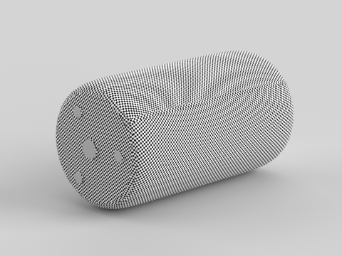 Portable Bluetooth Speaker Red Model 3D