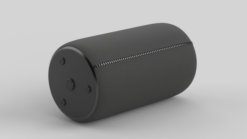 Portable Bluetooth Speaker Black 3D 모델 .c4d .max .obj .3ds .fbx .stl .blend 