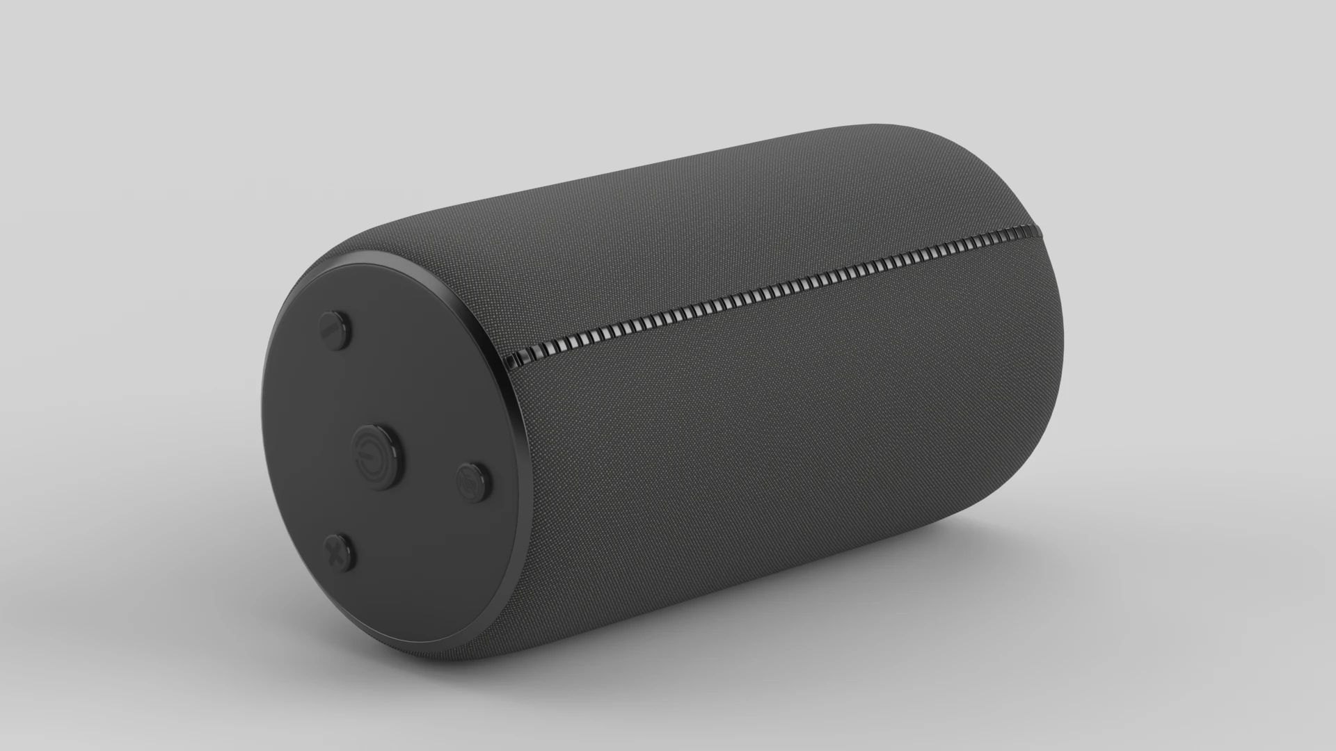 Portable Bluetooth Speaker Black 3D Model .c4d .max .obj .3ds .fbx .stl .blend 