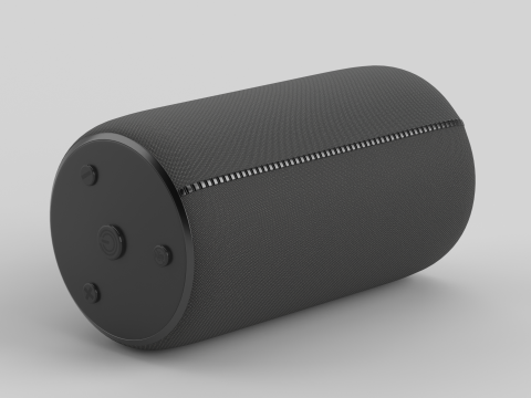 Portable Bluetooth Speaker Black 3D Модель