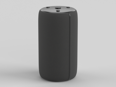 Portable Bluetooth Speaker Black 3D 모델