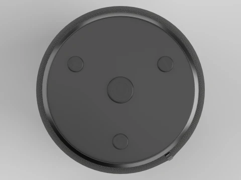 Portable Bluetooth Speaker Black 3D Model