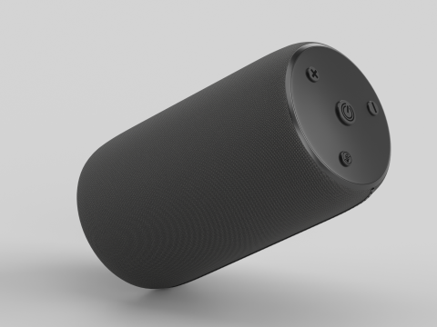 Portable Bluetooth Speaker Black 3D 모델