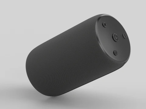 Portable Bluetooth Speaker Black 3D Model