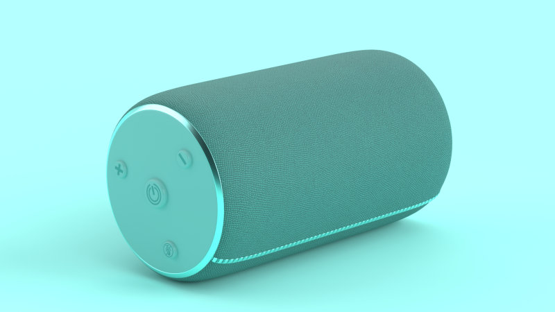 Portable Bluetooth Speaker Light Blue Modèle 3D .c4d .max .obj .3ds .fbx .stl .blend 