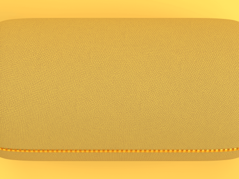 Portable Bluetooth Speaker Yellow Modello 3D