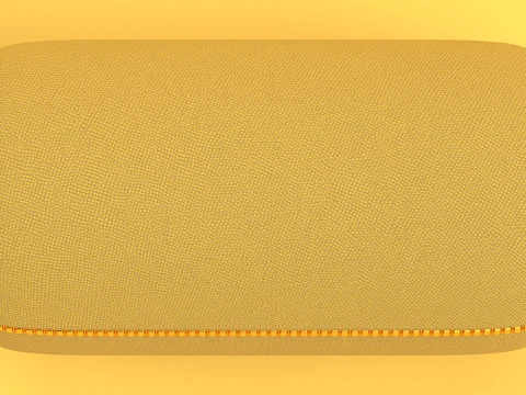 Portable Bluetooth Speaker Yellow 3D Model
