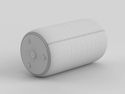 Portable Bluetooth Speaker Yellow 3D Model