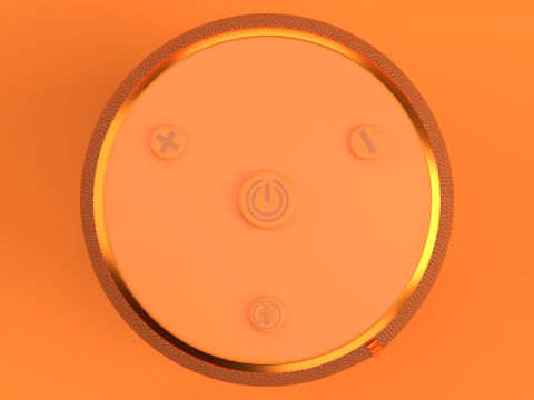 Portable Bluetooth Speaker Orange 3Dモデル