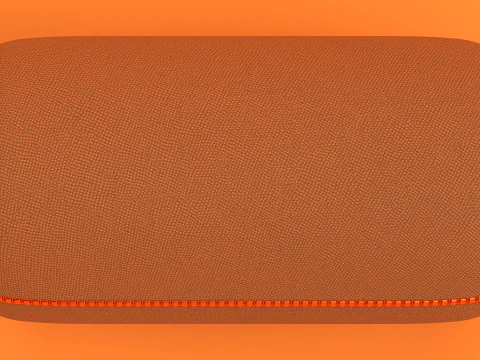 Portable Bluetooth Speaker Orange 3D Model
