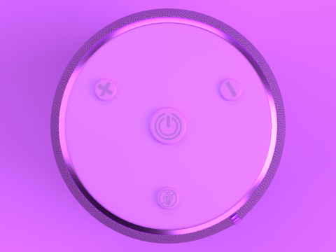 Portable Bluetooth Speaker Purple Modello 3D