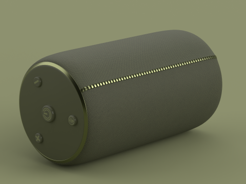 Portable Bluetooth Speaker Dark Green 3D Модель