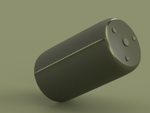 Portable Bluetooth Speaker Dark Green 3D 模型