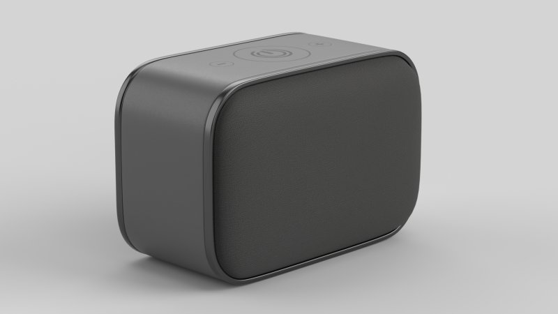 Wireless Speaker Black Model 3D .c4d .max .obj .3ds .fbx .stl .blend 