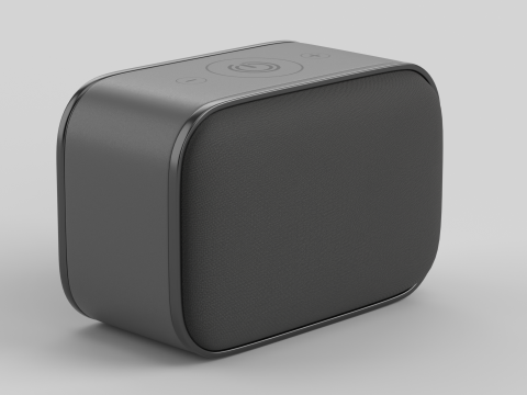 Wireless Speaker Black Modello 3D