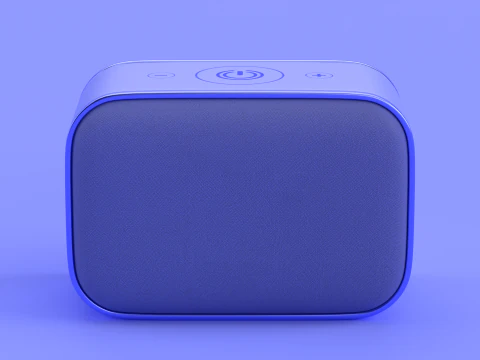 Wireless Speaker Blue 3D Model