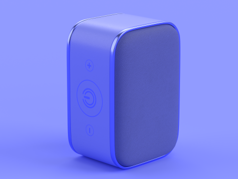Wireless Speaker Blue Modelo 3D