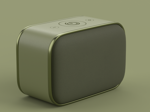 Wireless Speaker Dark Green 3D Модель