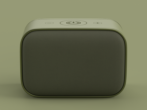 Wireless Speaker Dark Green 3D Model