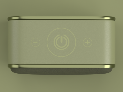 Wireless Speaker Dark Green 3D Model
