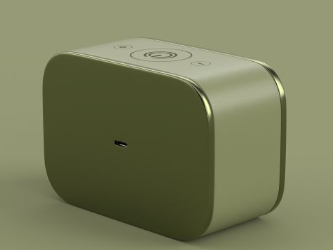 Wireless Speaker Dark Green 3D Model