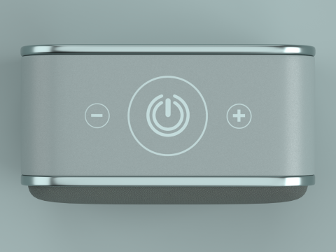 Wireless Speaker Silver Grey Modelo 3D
