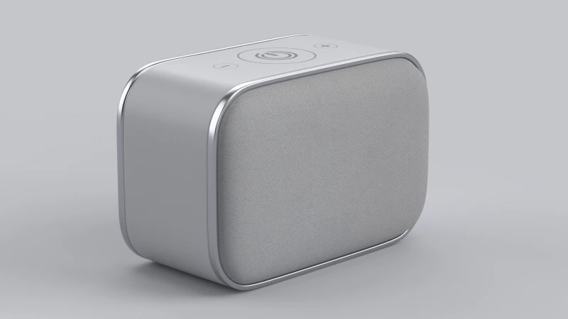 Alto-falante sem fio cinza Modelo 3D .c4d .max .obj .3ds .fbx .stl .blend 