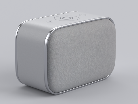 Wireless Speaker Grey Modèle 3D