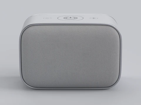 Alto-falante sem fio cinza Modelo 3D