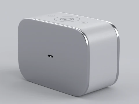 Alto-falante sem fio cinza Modelo 3D