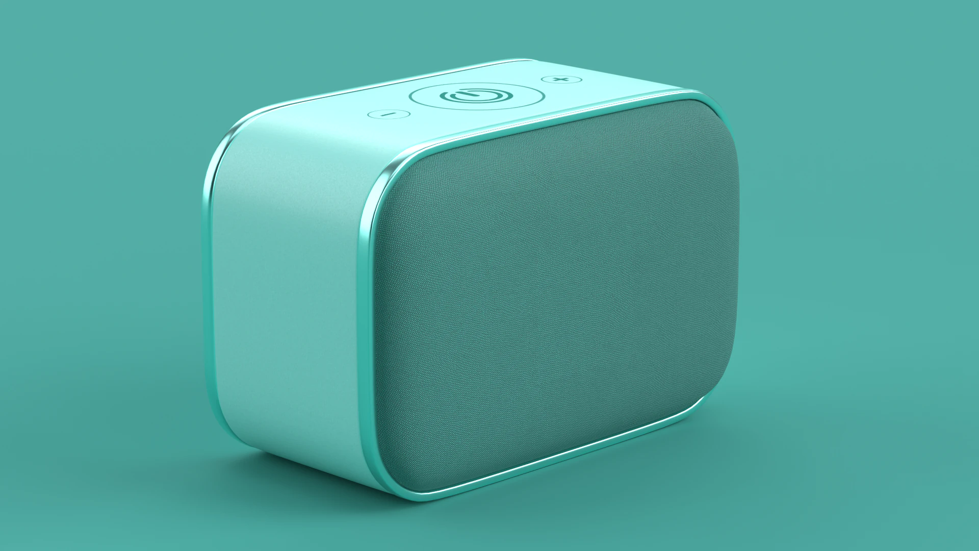 Wireless Speaker Light Blue 3D Model .c4d .max .obj .3ds .fbx .stl .blend