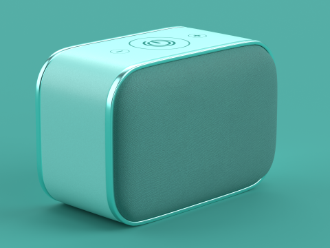 Wireless Speaker Light Blue 3Dモデル