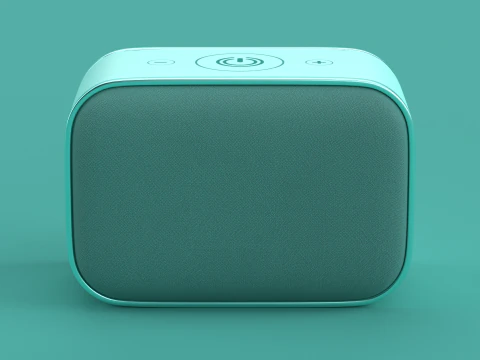 Wireless Speaker Light Blue 3D Model