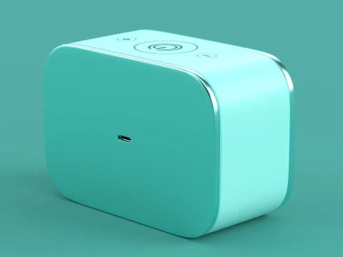 Wireless Speaker Light Blue 3D Model