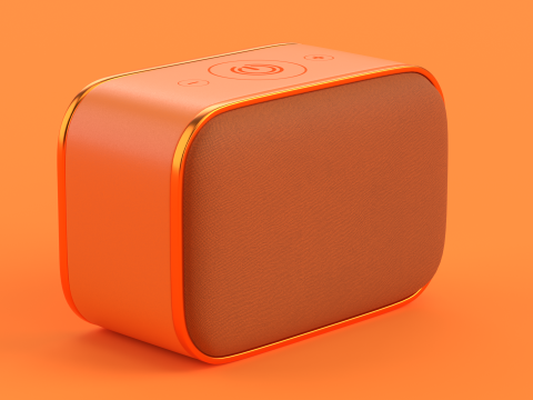 Wireless Speaker Orange 3Dモデル