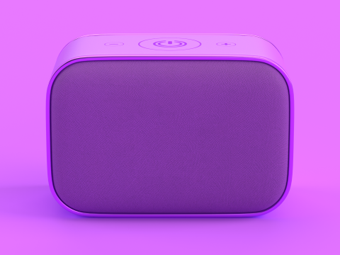 Wireless Speaker Purple 3D-Modell