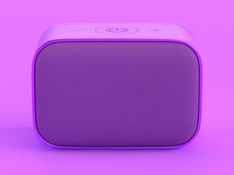 Wireless Speaker Purple 3D Model