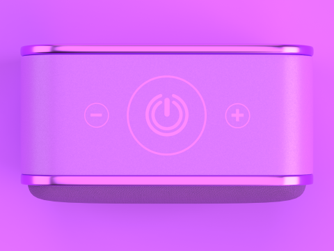 Wireless Speaker Purple 3D-Modell