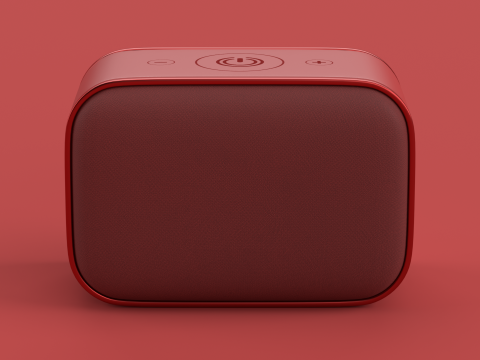 Wireless Speaker Red 3D मॉडल