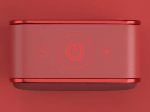 Wireless Speaker Red 3D मॉडल