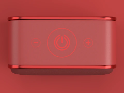 Wireless Speaker Red 3D Model