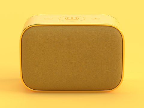 Wireless Speaker Yellow Modèle 3D