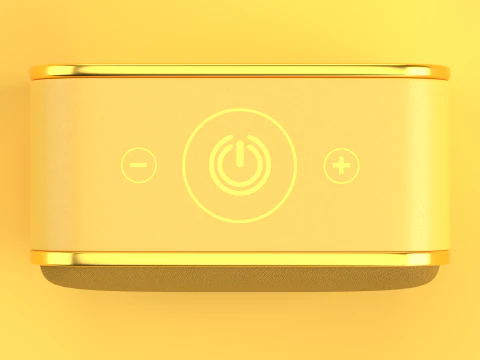 Wireless Speaker Yellow 3D Model