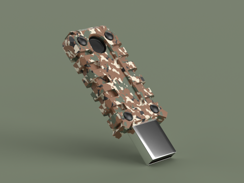 Usb Flash Drive Camouflage Modèle 3D