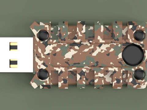 Usb Flash Drive Camouflage 3D Model