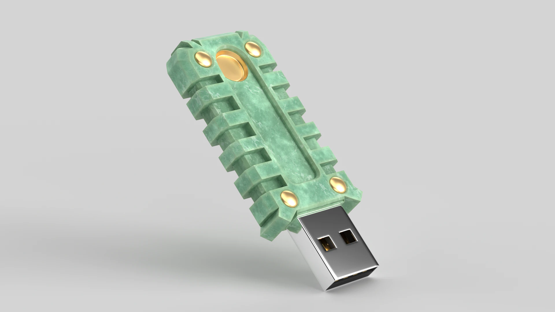 Usb Flash Drive 3D Model .c4d .max .obj .3ds .fbx .stl .blend 