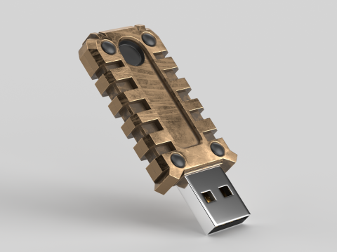 Usb Flash Drive 3D Model